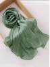 Solid Color Silk Feeling Scarf